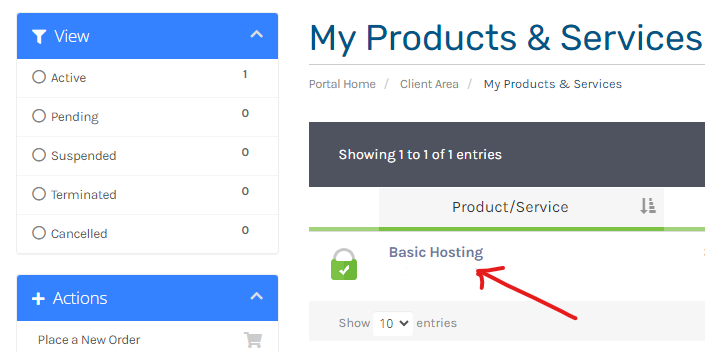 Select Hosting Plan